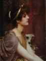 Classical Beauty cropped Neoclassicist lady John William Godward